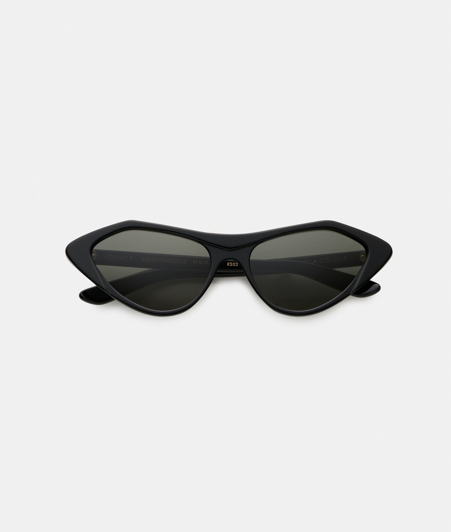KOSMOS / BLACK / modern narrow cateye