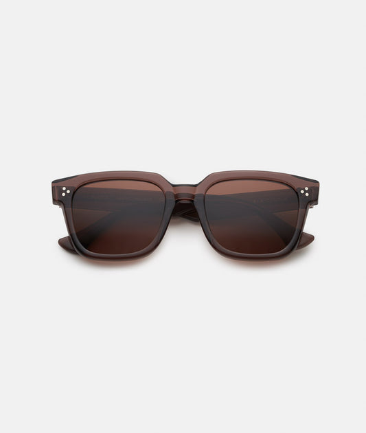 MONARO DEEP TAUPE / dark purple brown square sunglasses