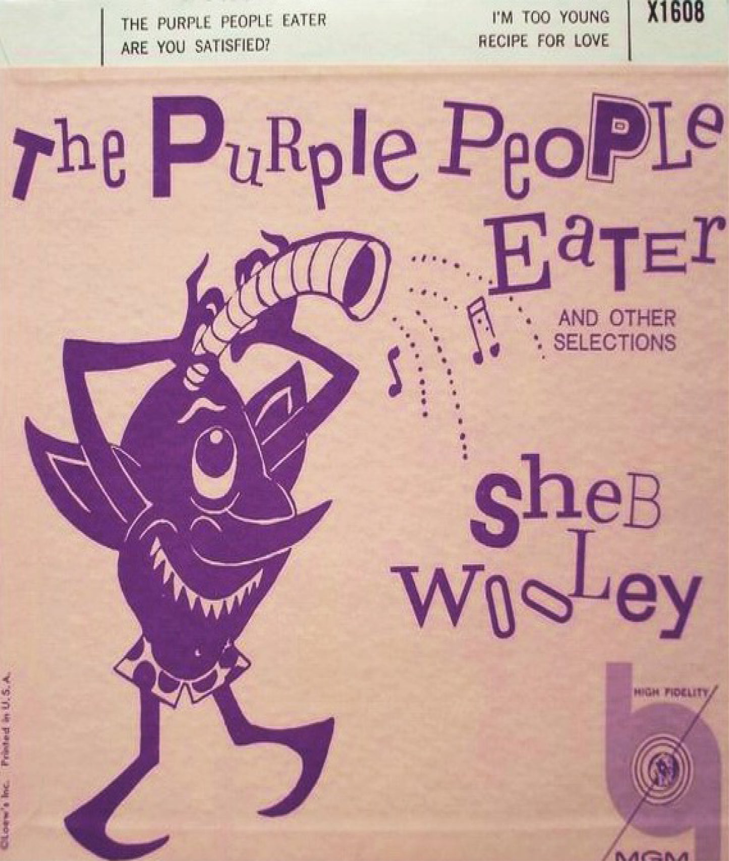 LIND / PURPLE PEOPLE EATER