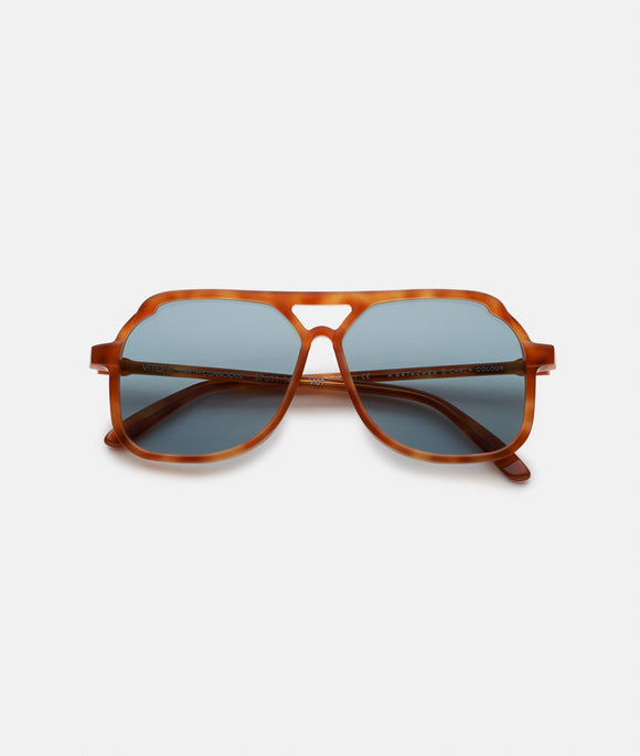 VITO LAPIS OAK / oversized, light tort aviator sunglasses