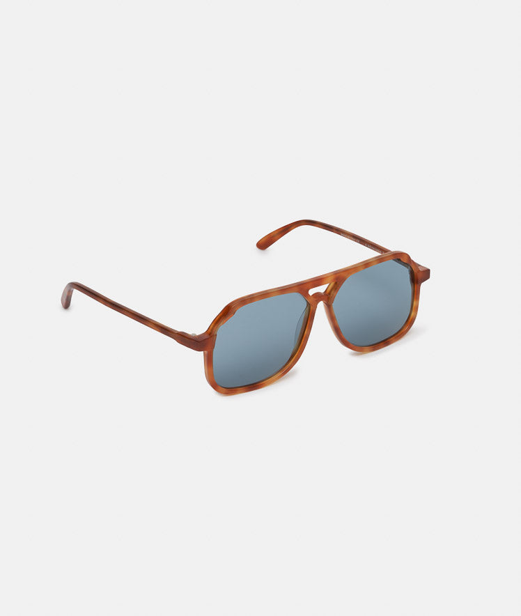 VITO LAPIS OAK / oversized, light tort aviator sunglasses