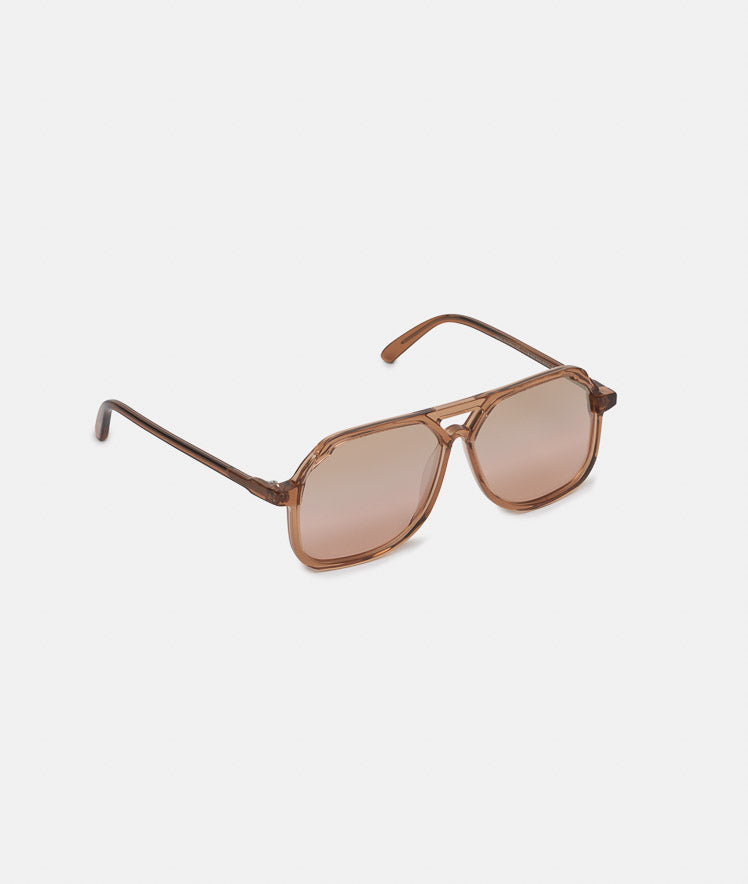 VITO PERLINO PINK / oversized, pink aviator sunglasses