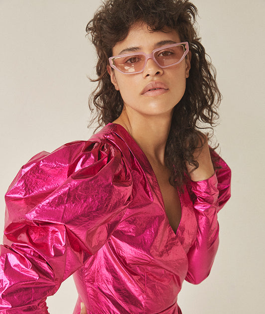 Flame-quartz-pink-cat-eye-sunglasses-on-model